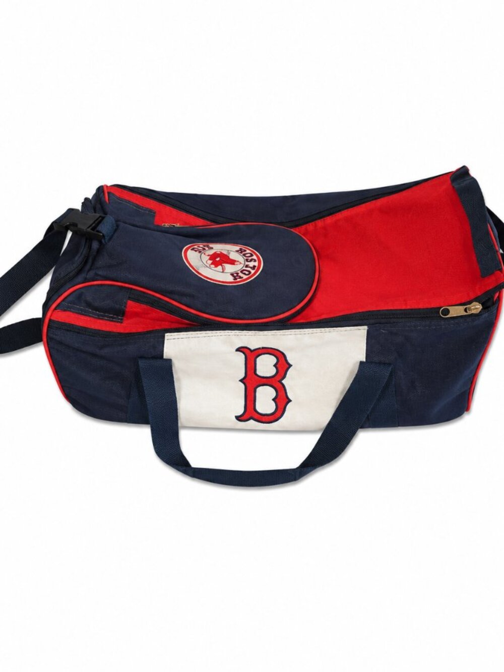 Boston Red Sox Navy and Red Duffel Bag